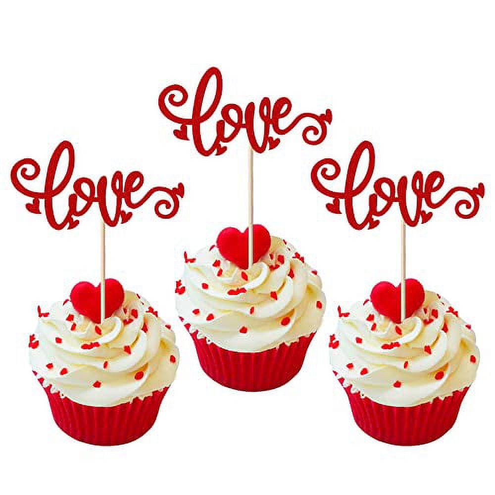 1 Pack Happy 40th Birthday Cake Topper Glitter 40th Birthday Cake Pick Cheers to 40 Years Old Forty Fabulous Cake Decorations for 40th Birthday Theme Party Supplies Black