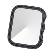 1 Pack Hard PC Case with Tempered Glass Screen Protector Compatible with Apple Watch Series 3 Series 2 38mm, Ultra-Thin Scratch Resistant Overall Protective Cover for iWatch S3/S2 carboon fiber