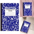 thumbnail image 1 of 1 Pack Hardcover Wide Ruled Composition Notebook 8.3x5.5", Heavy-Duty Sewn Binding 60 Pages Ink-Proof Lined Journal for Homeschool & Office Stationery, Premium Dark Blue Marble, 1 of 8