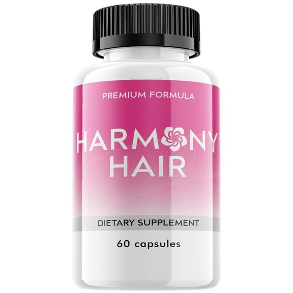 (1 Pack) Harmony Hair - Dietary Supplement for Hair Support - Revive and Nourish Hair Growth Advanced Formula - Boost Shine & Thickness - 60 Capsules