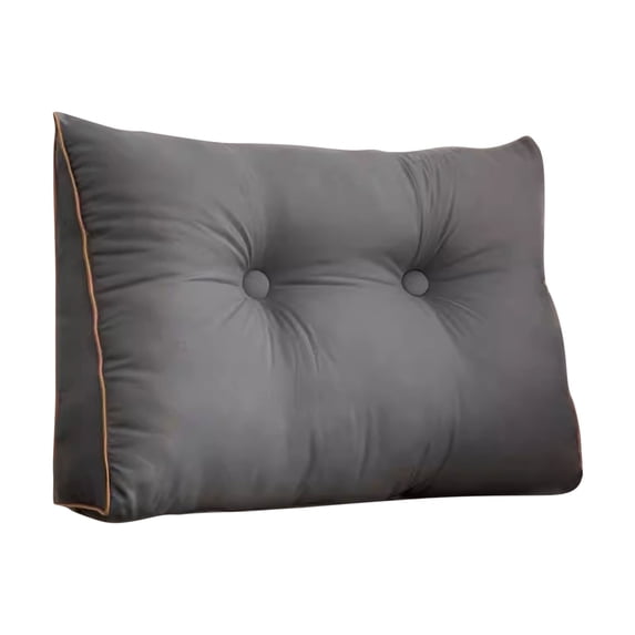 1 Pack Headboard Pillow, 17.72X17.72X5.91" Triangle Pillows for Headboard, Head Board Backrest Wedge Pillow, Soft Wedge Pillow Headboard, Twin College Dorm Reading Pillow for Bed & Sofa