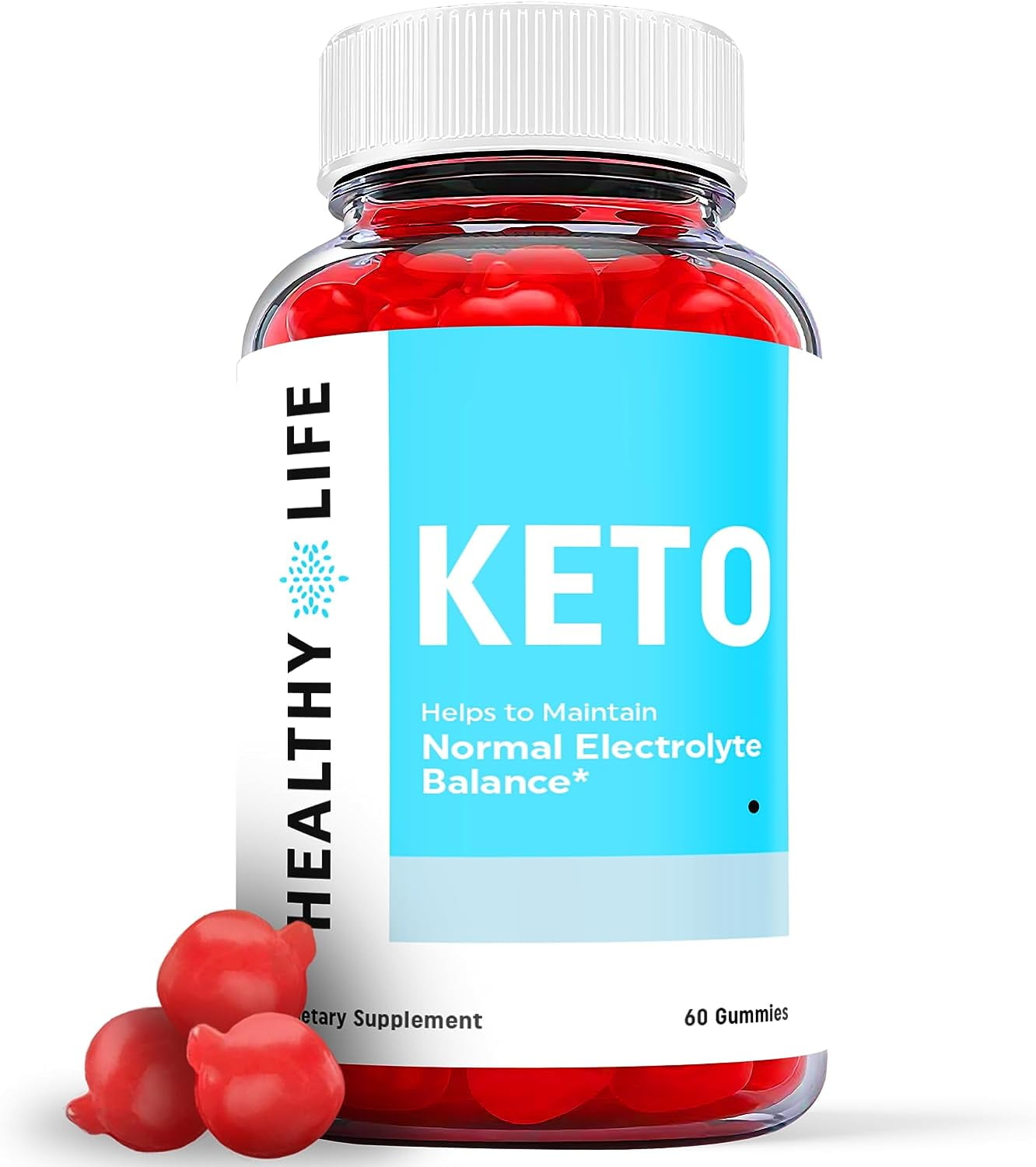 (1 Pack) Healthy Life Keto ACV Gummies - Apple Cider Vinegar Supplement for Weight Loss - Energy & Focus Boosting Dietary Supplements for Weight Management & Metabolism - Fat Burn - 60 Gummies