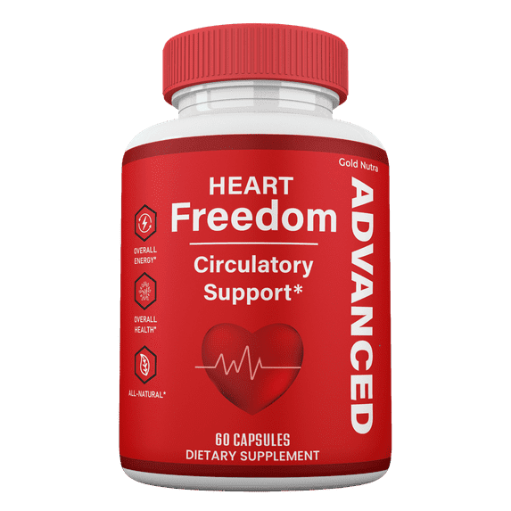 (1 Pack) Heart Freedom Capsules, Heart Freedom Pills Circulation and Blood Support, Maximum Strength All Natural Supplement, 1 Month Supply