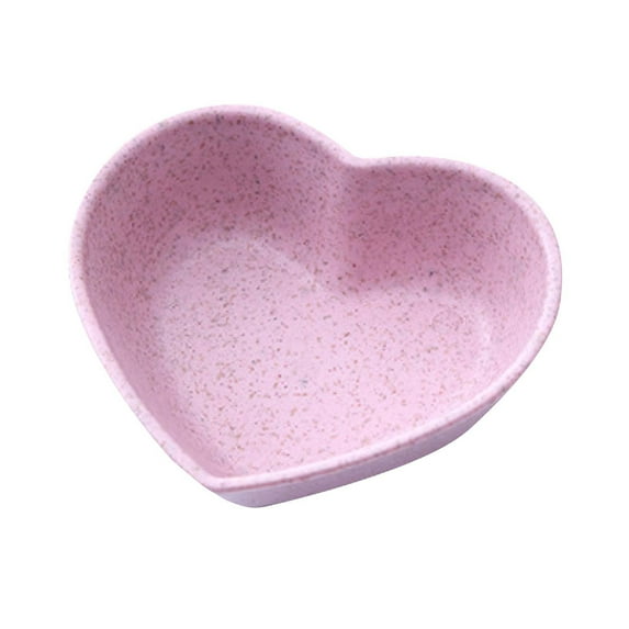 1 Pack Heart Shaped Dipping Sauce Bowls , Mini Plastic Soy Sauce Dishes Pinch Bowls Small Charcuterie Bowl Condiment Dish Serving Bowls for Ketchup BBQ Sushi Party Restaurant Wedding Birthday