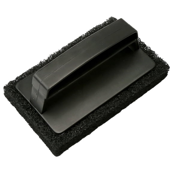 1-Pack Heavy-Duty Black Scrubber Brush for Grills, Griddles & Bakeware - Cold Surface Use Only, Durable Bristles, Ergonomic Handle, Ideal for Home, Restaurant & Commercial Use(Black,5.9x3.5x2.7")