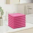 thumbnail image 1 of 1-Pack Heavy-Duty Kitchen Cleaning Cloth 12"X12", Super Absorbent Microfiber for Countertops & Dishes, Effortless Grease Removal & Quick-Dry Dish Scrub Cloth (Hot Pink), 1 of 2