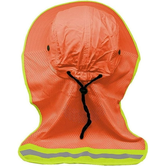 1-Pack Hi-Vis Reflective Work Safety Boonie Snap Hat High Visibility Orange Cap