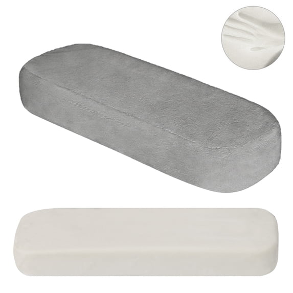 1 Pack High Density Memory Foam Chair Armrest Pad, Soft Elbow Pillow Cushion with Non- Bottom, Removable Cover for Office, Gaming Chair & Wheelchair, 9.8*3*1.2 Inch