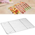 thumbnail image 1 of 1 Pack High Strength Roasting Racks,Rectangle Baking Rack,QZS Stainless Steel Grid Wire Rack,Kitchen Nonstick Net Rack for Cooking Roasting Drying,BBQ Camping Supplies 9"x 7", 1 of 7