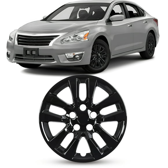 1 Pack Hubcap Wheel Cover Replacement,16" Wheel Rim Cover for 2013-2018 Nissan Altima Sedan,Compatible with Steel Wheels,Snap on Hub Caps Replacement,PP Material,Black Lacquer