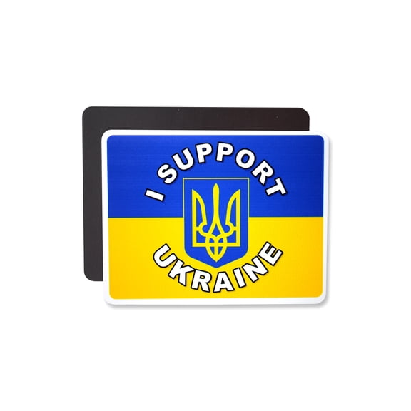 1 Pack - I Support Ukraine Flexible Magnet - 5.5 x 4.25 Inch Rectangle