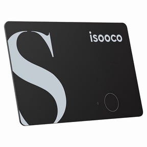 ATUVOS Smart Wallet Tracker, Item Finder for Wallets, Bags, Luggage, Bluetooth, iOS & Android, Black