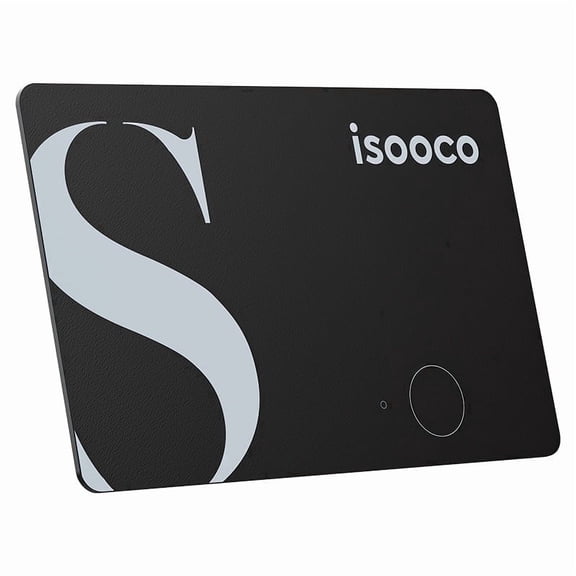 Rechargeable Smart Wallet Tracker Card, Bluetooth Item Finder Compatible with iOS and Android for Wallets, Bags and Luggage, 1 Count