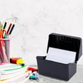 thumbnail image 1 of 1 Pack Index Card Case Holder Multi-purpose Plastic Organizer Holder for Notecard Recipes Business Card, Black, 1 of 9