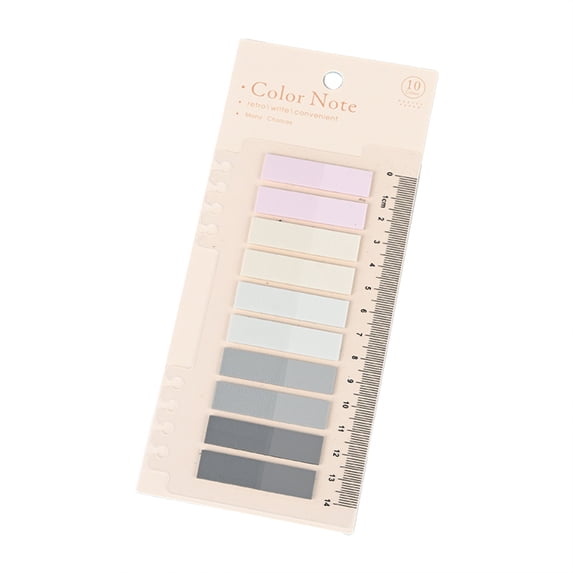 1 Pack Index Marker Sticker,Sticky Tabs Page Markers,Small Sticky Notes Tabs,Colored Writable and Repositionable Book Flags Tabs,Sticky Index Tabs,Sticky Notes with Ruler,(Grey,7.87 in)