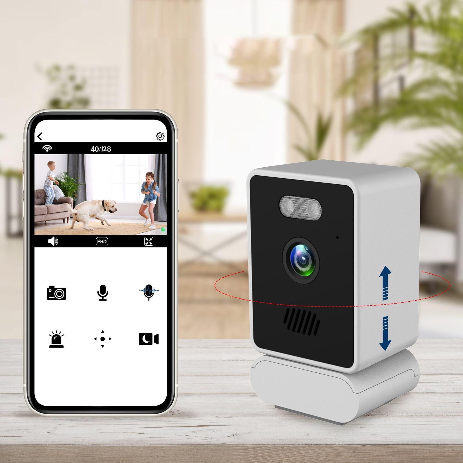 Victure 1080P HD Baby Monitor, Smart Motion Tracking, Sound Victure 1080P HD Baby Monitor, Smart Motion Tracking, Sound