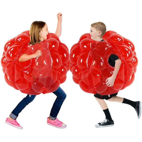1 Pack Inflatable Bumper Balls for Kids Giant Zorb Ball Sumo Balls Human Hamster Ball Bubble Balls for Adults Full Body Buddy Outdoor Toys for Kids(24" Red)