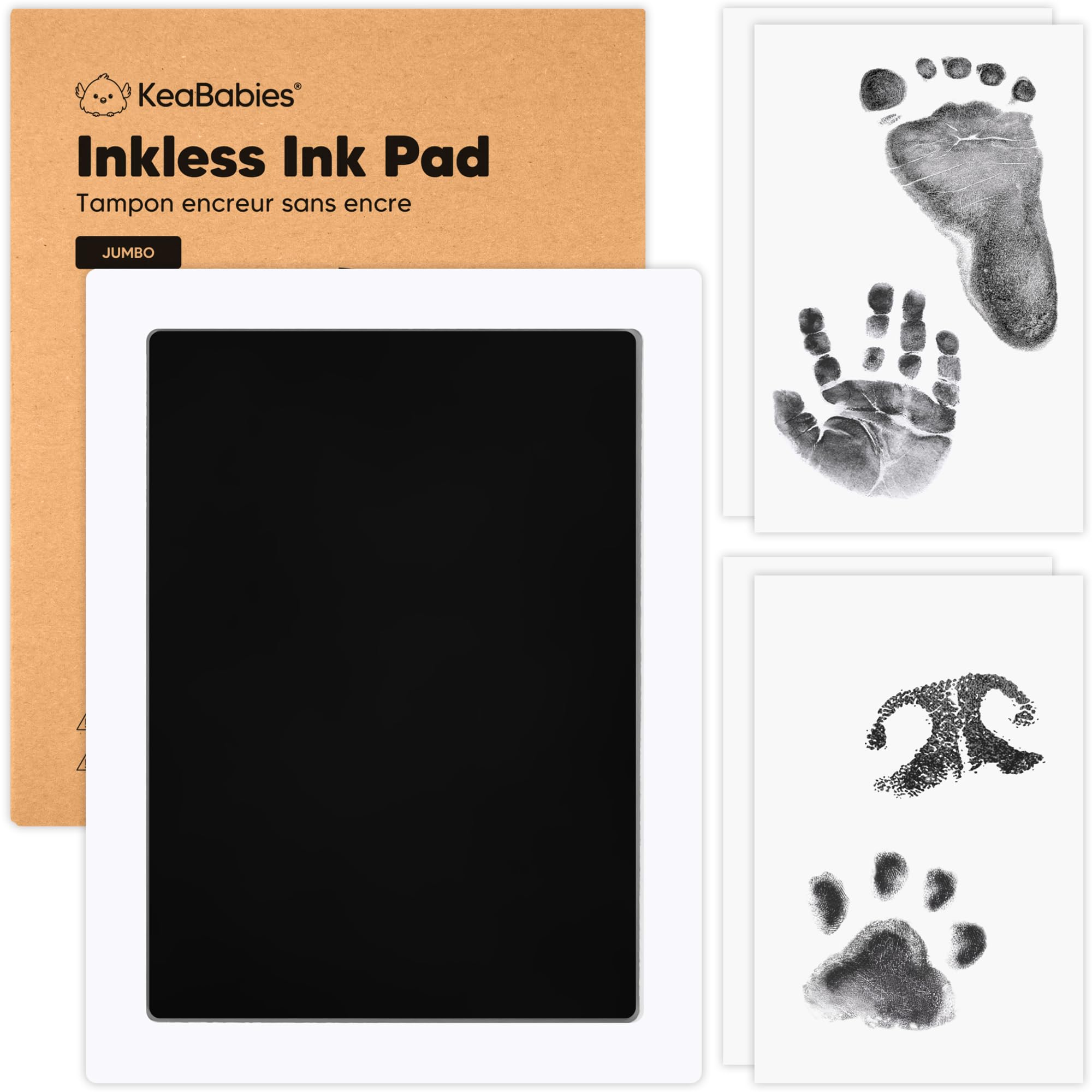 1Pack Inkless Hand and Footprint Kit Ink Pad for Baby Hand and