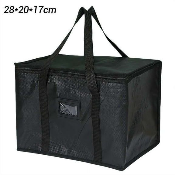 1 Pack Insulated Food Delivery Bag, Large Capacity Reusable Warming Bag for Hot and Cold Food, Food Carrier Catering Bag