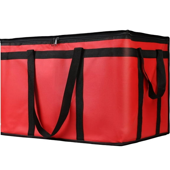 1-Pack Insulated Food Delivery Bag, XXX-Large Commercial Food Warmer for Uber Eats, Insulated Reusable Grocery Cooler/Hot Bags, Tote Bag for Shopping/Travel, Catering Bag Doordash