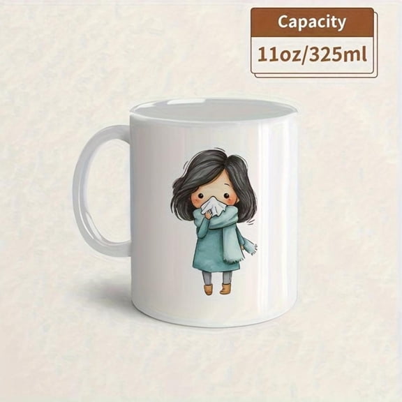 1 Pack Insulated Mug with Cold Warm Themed Cute Medicine Design Med Caps Reusable Hot Cold Drinks Spouse Partner Christmas Valentine s Birthdays New Year Boyfriend Girlfriend Thanksgiving Present