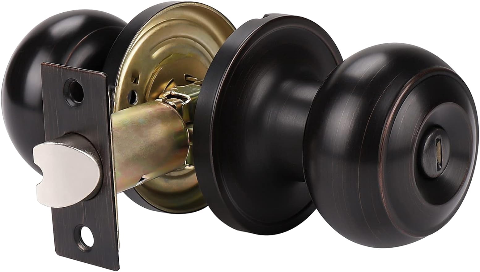 1 Pack Interior Bathroom Privacy Keyless Doorknobs Door Lock Lockset in ...