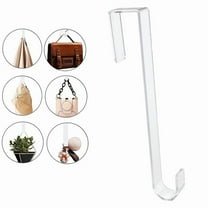 1-Pack Invisible Wreath Hanger, 12 Inch Heavy-Duty Clear Door Hook for Seasonal Decorations