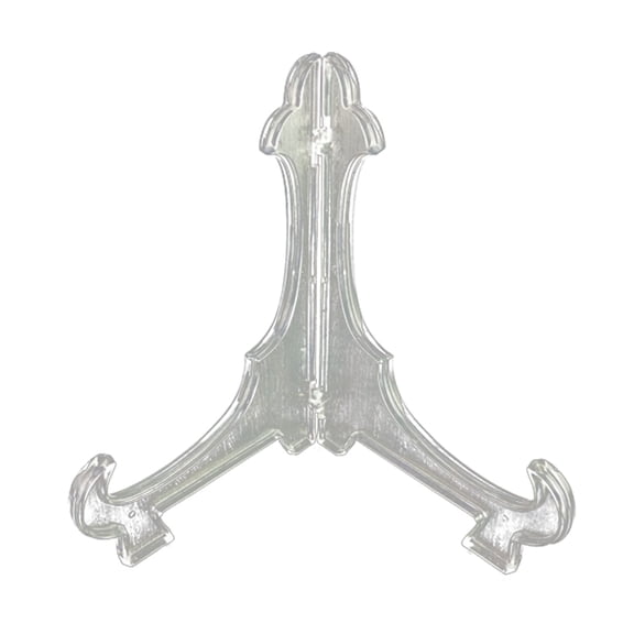 1 Pack Iron Display Stand, Black Iron Easel Plate Display, Decorative Solid Metal Plate Holders for Displaying, Mini Easel, Frame, Book, Card, Plaque, Bowl, Picture Stands for Display