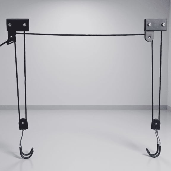 1-Pack Kayak Hoist Lift System with 125 lb Capacity, Ceiling Pulley for Garage Storage, Fits Canoes and Ladders