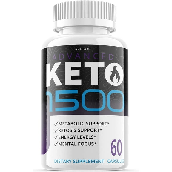 (1 Pack) Keto 1500 - Pills for Weight Loss - Energy Boosting Supplements for Weight Management - Advanced Ketogenic Ketones - 60 Capsules