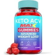 (1 Pack) Keto ACV Max Gummies - Supplement for Weight Loss - Energy & Focus Boosting Dietary Supplements for Weight Management & Metabolism - Fat Burn - 60 Gummies