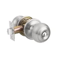 thumbnail image 1 of 1 Pack Keyed Alike Entry Door Knobs with Lock and Key Ball Door Knob Handles Entrance Door Lockset Brushed Nickel Finish, 1 of 6