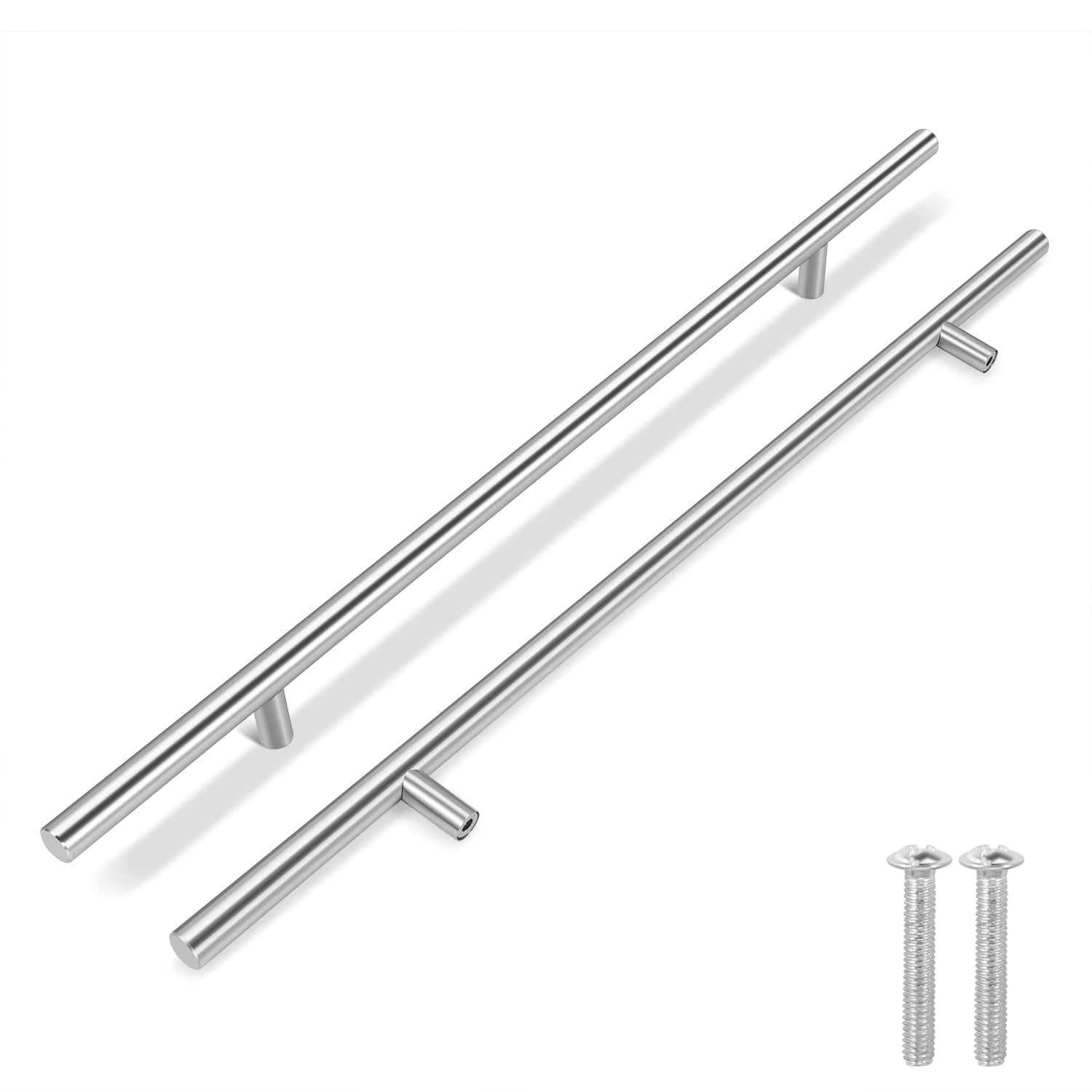 1 Pack Kitchen Cabinet Handles Silver Drawer Pulls 24 inch, 15 inch ...