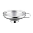 thumbnail image 1 of 1 Pack Kitchen Funnels Set, Stainless Steel Wide Mouth Canning Funnel with Handles,Fit for Wide and Regular Narrow Mouth Jar and Flask,Easy Transfer Liquid , Jam, Oils, Spices, Powders(4IN), 1 of 9