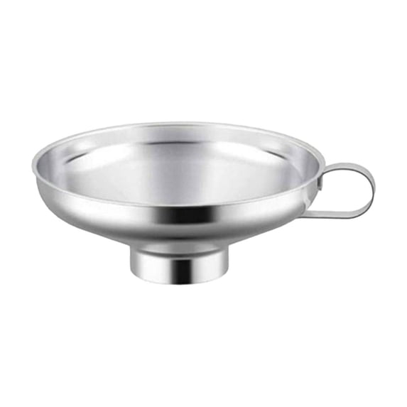 1 Pack Kitchen Funnels Set, Stainless Steel Wide Mouth Canning Funnel with Handles,Fit for Wide and Regular Narrow Mouth Jar and Flask,Easy Transfer Liquid , Jam, Oils, Spices, Powders(4IN)