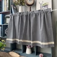 thumbnail image 1 of 1 Pack Kitchen Valances for Windows Farmhouse Valance Curtains Topper Country Rustic Bathroom Small Window Treatment Bohemian Decor, 1 of 5