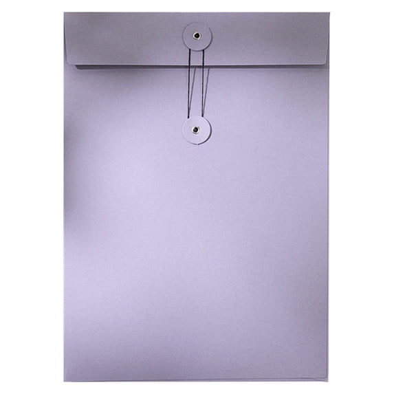1 Pack Kraft String Envelope File Folder A4 Letter Size Paper Folders 13x9.4 Inch Project Pockets File Document Organizer with String Button Closure Document Folder Filing Envelope Folder Purple
