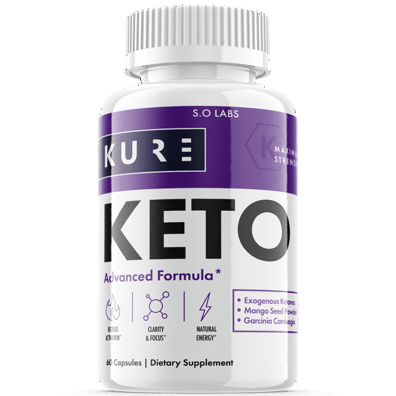 (1 Pack) Kure Keto Pills - Supplement for Weight Loss Appetite Control & Suppressants - 60 Capsules