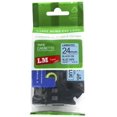 thumbnail image 1 of 1/Pack LM Tapes - Premium 1" Black Print on Blue Label (24mm 0.94 Laminated) Compatible with TZe-551 P-touch Tape and comes with a great Tape Color/Size Guide for easy reordering., 1 of 2
