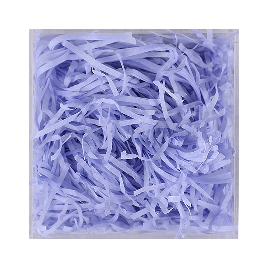 Papier Raffia Déchiqueté - Remplissage Coloré Pour Paniers De Pâques - Couleurs Violet à Gris - Lot 1 Pack - Fournitures Déco & Emballage