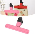 thumbnail image 1 of 1 Pack Large Chip Bag Clip - Assorted Sizes Food Bag Clips Plastic Heavy Seal Grip -Pink B, 1 of 9
