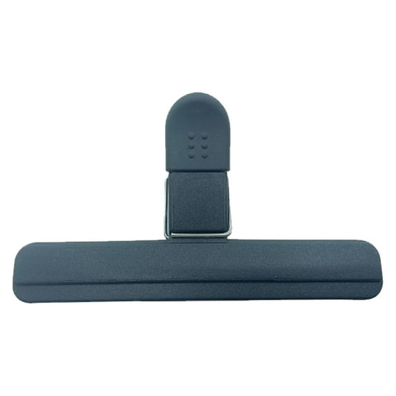 1 Pack Large/Small Chip Bag Clips - Assorted Sizes Food Bag Clips Multicolor Plastic Heavy Seal Grip Upgrade Wide Open Bag Clips for Food Sealing Storage with Air Tight Seal Grip(Black,6.1x3.3")