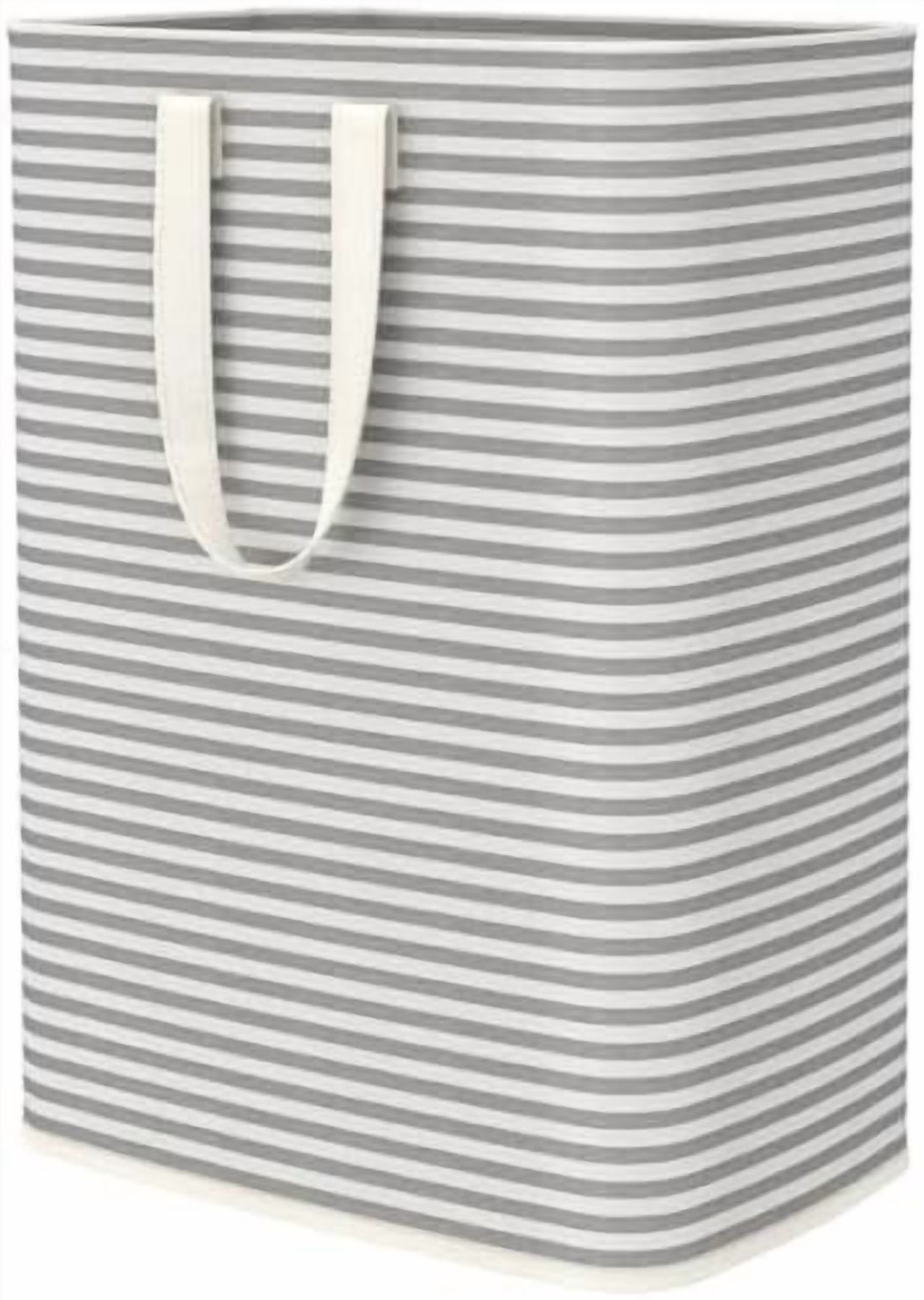 1 Pack Laundry Hamper Large Collapsible Laundry Baskets, Freestanding Waterproof Clothes Hamper with Easy Carry Handles in Laundry Room Bedroom Bathroom College Dorm, Grey, 65L