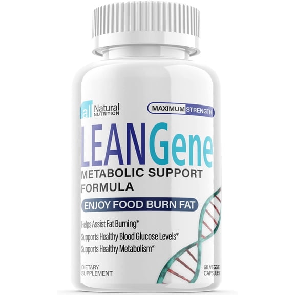 (1 Pack) Lean Gene - Keto Weight Loss Formula - Energy & Focus Boosting Dietary Supplements for Weight Management & Metabolism - Advanced Fat Burn Raspberry Ketones Pills - 60 Capsules