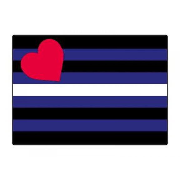 1 Pack - Leather Pride Flag LGBTQ+ - 5x7 Inch Metal Print