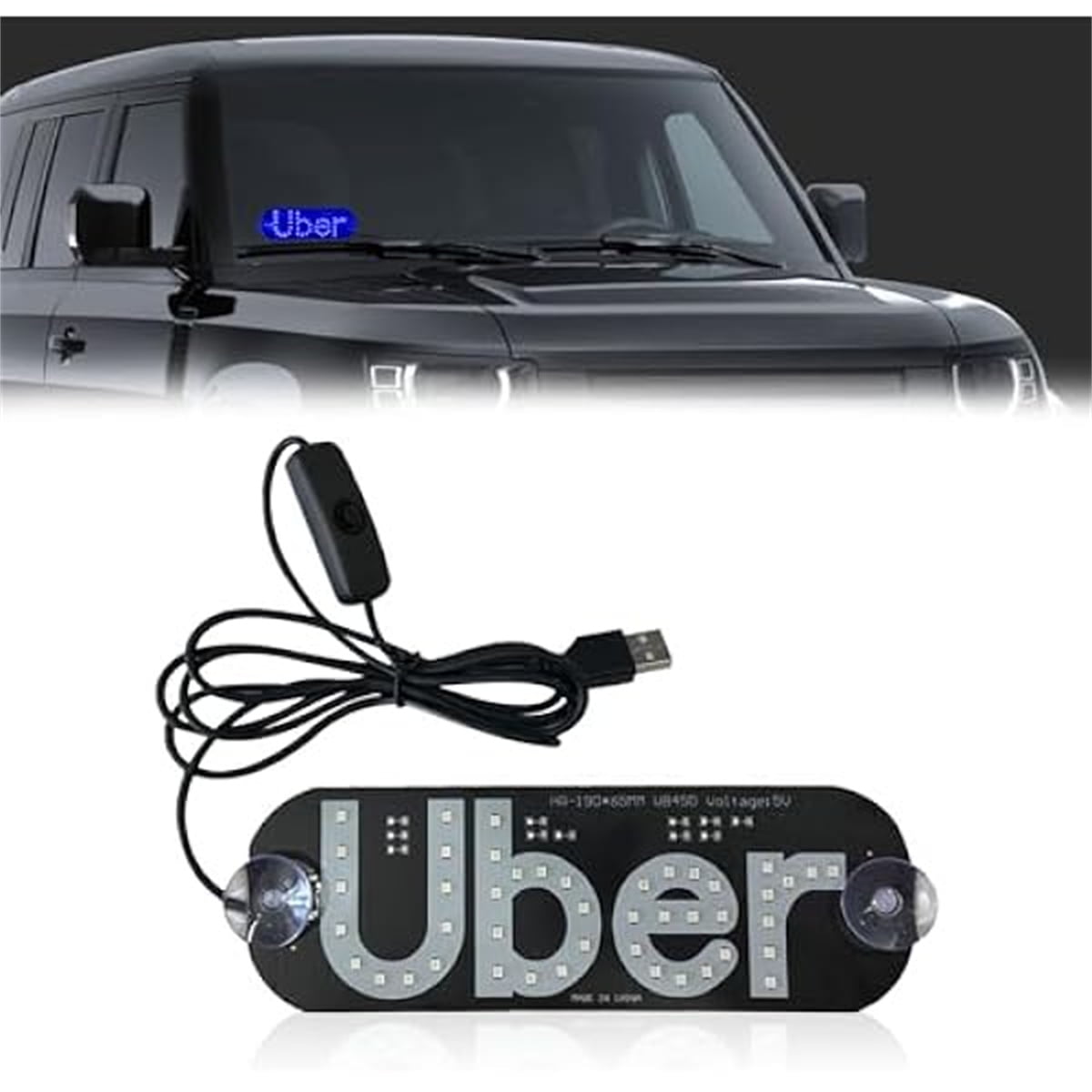 1 Pack Led Light for Car Sign,Led Light Signs for Car,Led Lamp for