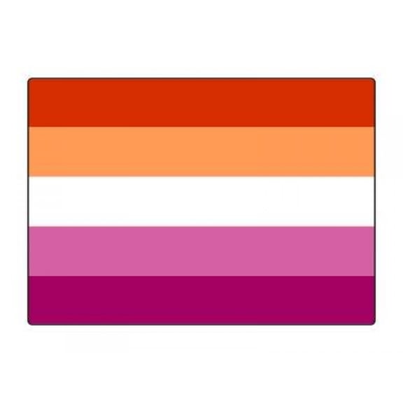 1 Pack - Lesbian Pride Flag LGBTQ+ - 5x7 Inch Metal Print