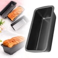 thumbnail image 1 of 1 Pack Loaf Pan Set, 7.48 x 3.74 Inches With Wide Grips Nonstick Bread Tin, Perfect for Homemade Baking, Grey, 1 of 8