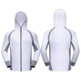 thumbnail image 1 of 1 Pack Long-Sleeve Hooded Shirts - 100% Polyester,  Available in Various Colors, 1 of 3