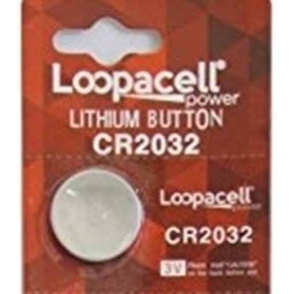 1 Pack Loopacell / 2032 / CR2032 / 3V / Lithium Coin Cell Battery